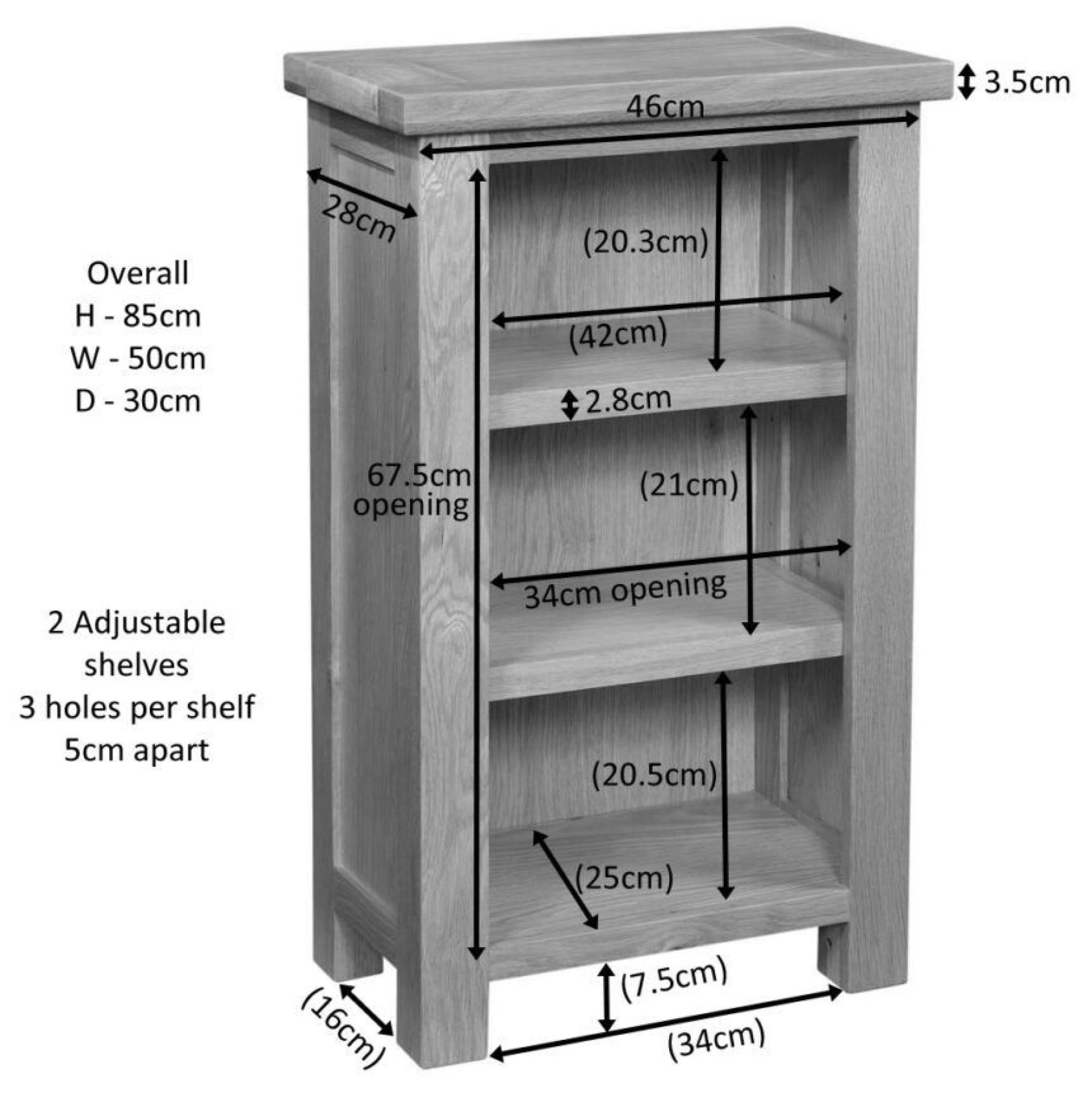 Product photograph of Original Rustic Oak Small Bookcase from Choice Furniture Superstore.