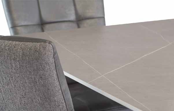 Product photograph of Camilla Sintered Stone Top Matt Grey 6 Seater Dining Table from Choice Furniture Superstore.