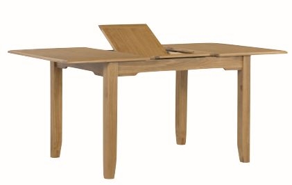 Product photograph of Kilkenny Oak 160cm-200cm Butterfly Extending Dining Table from Choice Furniture Superstore.