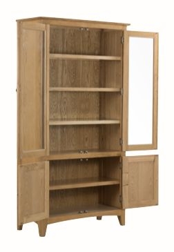Product photograph of Kilkenny Oak Display Unit from Choice Furniture Superstore.