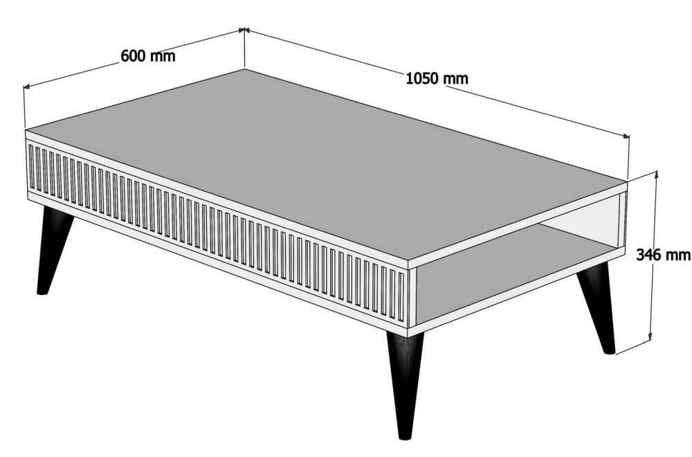 Product photograph of Mazon Walnut Coffee Table from Choice Furniture Superstore.