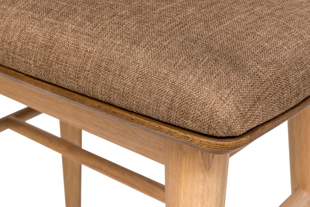 Product photograph of Grace Natural Oak Dressing Stool from Choice Furniture Superstore.