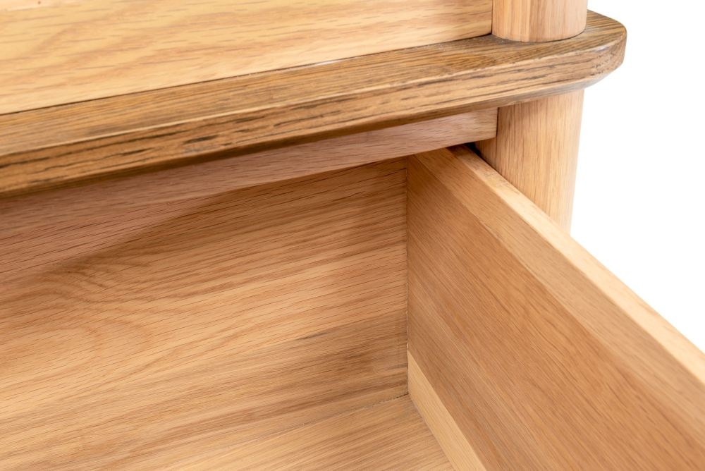 Product photograph of Grace Natural Oak 2 Door 1 Drawer Wardrobe from Choice Furniture Superstore.