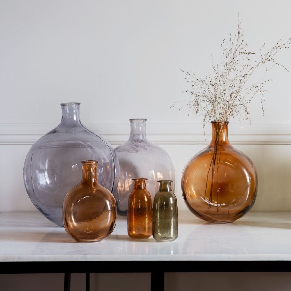 Product photograph of Clearance - Burwell White Large English Bottle Vase - Fss12654 from Choice Furniture Superstore.