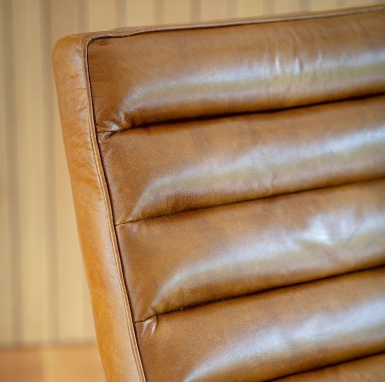 Product photograph of Clearance - Cassino Brown Leather Lounger - B24 from Choice Furniture Superstore.