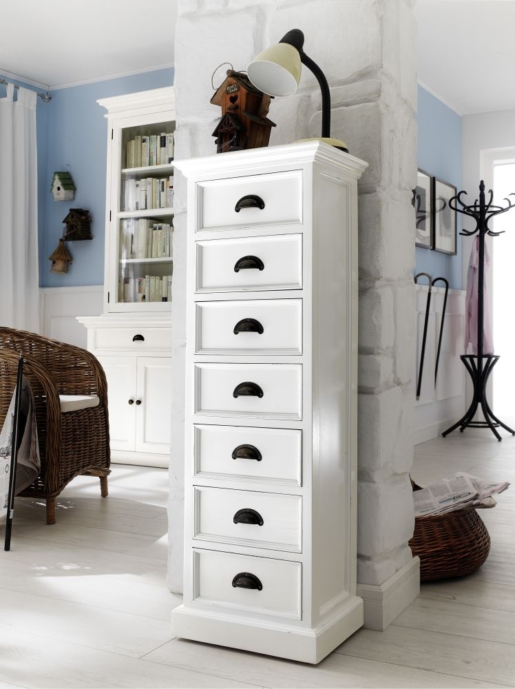 Product photograph of Clearance - Nova Solo Halifax White Storage Tower - Fss12636 from Choice Furniture Superstore.