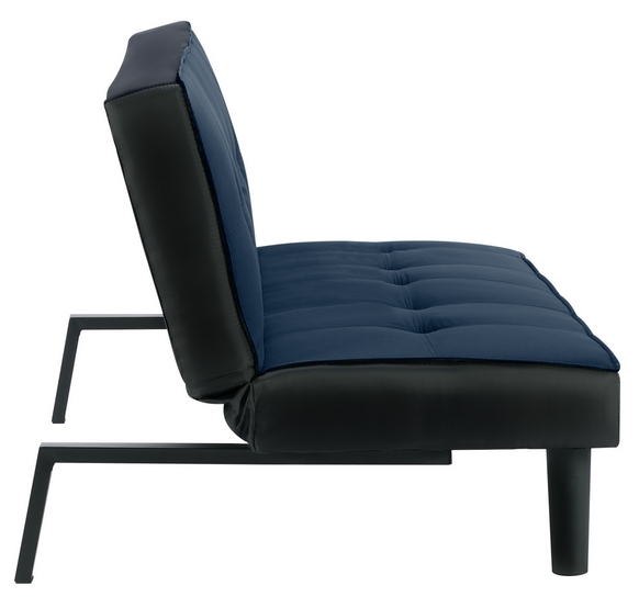 Product photograph of Aurora Midnight Blue Fabric Sofa Bed from Choice Furniture Superstore.