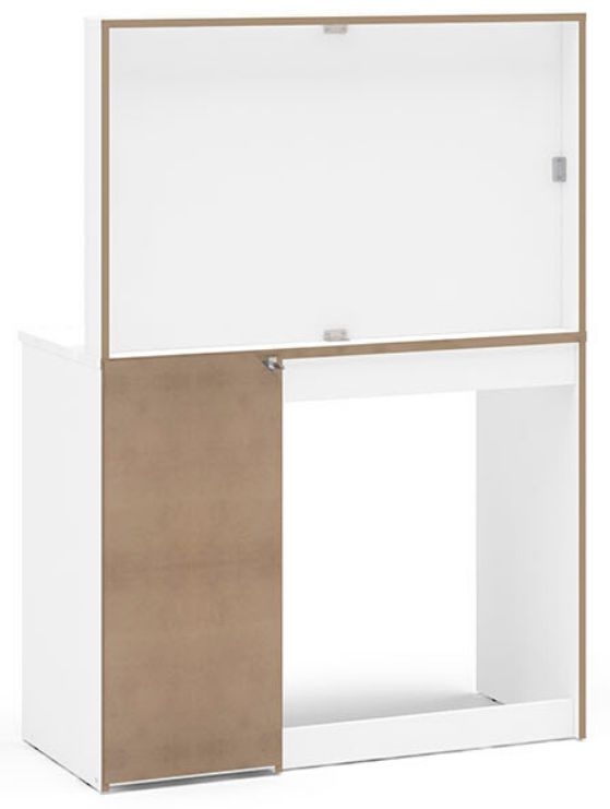 Product photograph of Ava White 5 Drawer Dressing Table from Choice Furniture Superstore.