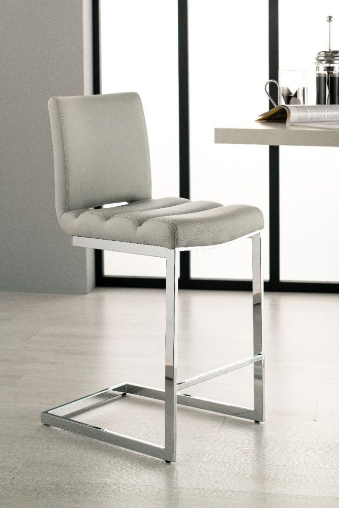 Product photograph of Clearance - Perth Grey Breakfast Barstool Sold In Pairs - Fs339 44 14766 from Choice Furniture Superstore.