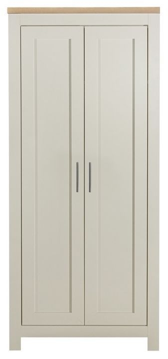 Product photograph of Birlea Highgate Cream Painted 2 Door Wardrobe from Choice Furniture Superstore.