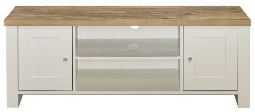 Product photograph of Highgate Cream Large Tv Unit Up To 59inch from Choice Furniture Superstore.