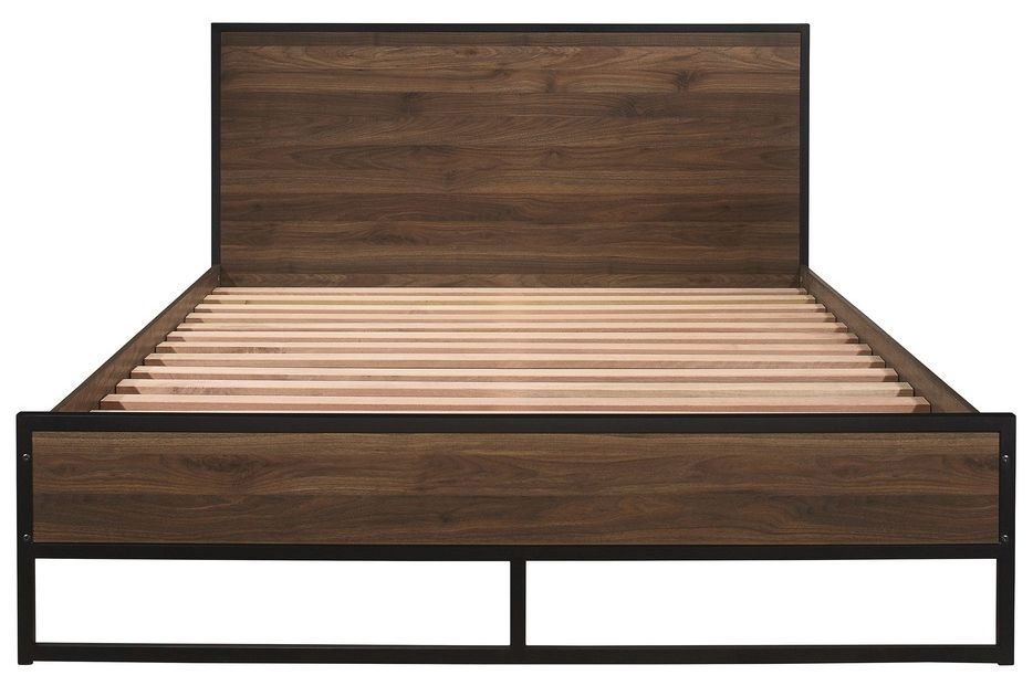 Product photograph of Houston Walnut Bed from Choice Furniture Superstore.
