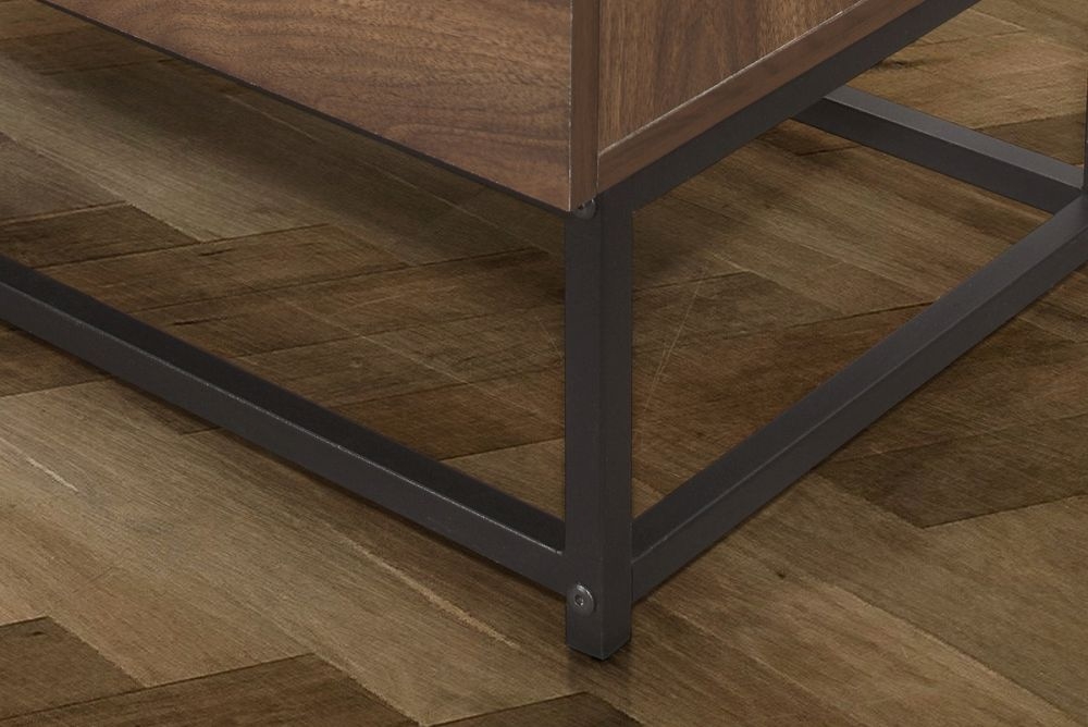 Product photograph of Houston Walnut 2 Drawer Bedside Cabinet from Choice Furniture Superstore.