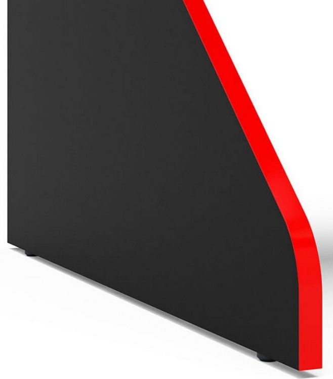 Product photograph of Enzo Black And Red Gaming Desk from Choice Furniture Superstore.