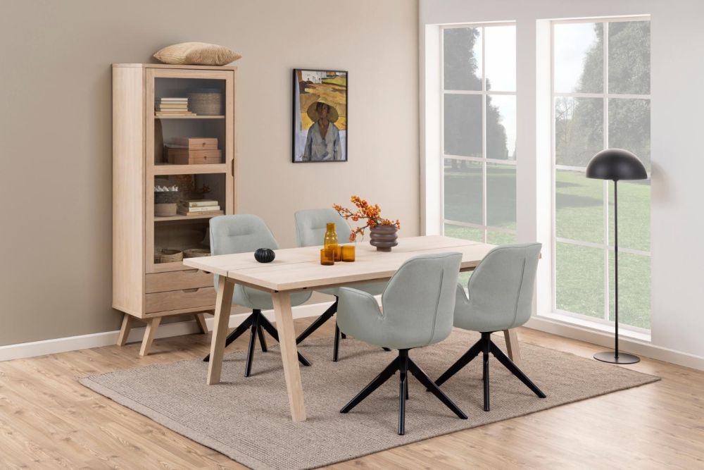 Product photograph of Anvik Oak 8 Seater Dining Table - 200cm from Choice Furniture Superstore.