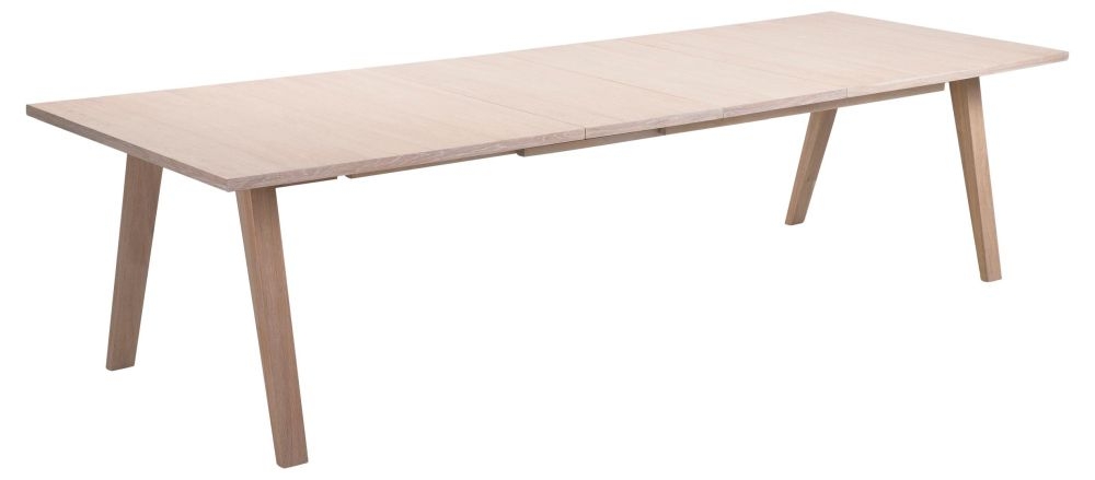 Product photograph of Anvik Oak 8-12 Seater Extending Dining Table from Choice Furniture Superstore.