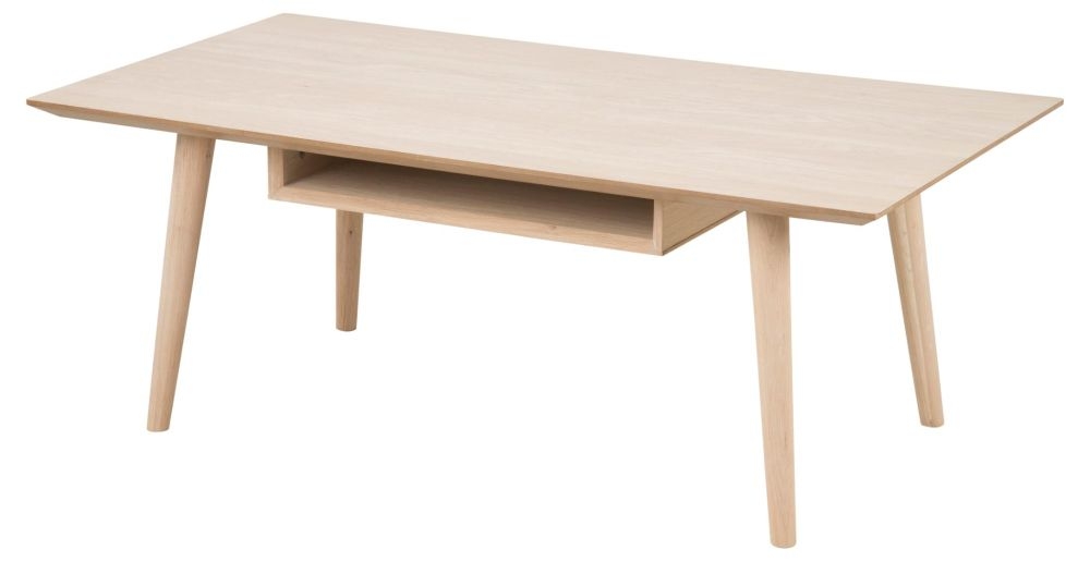 Product photograph of Clancy Oak 115cm Coffee Table from Choice Furniture Superstore.