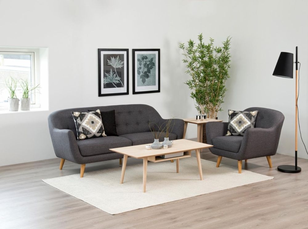 Product photograph of Clancy Oak 115cm Coffee Table from Choice Furniture Superstore.