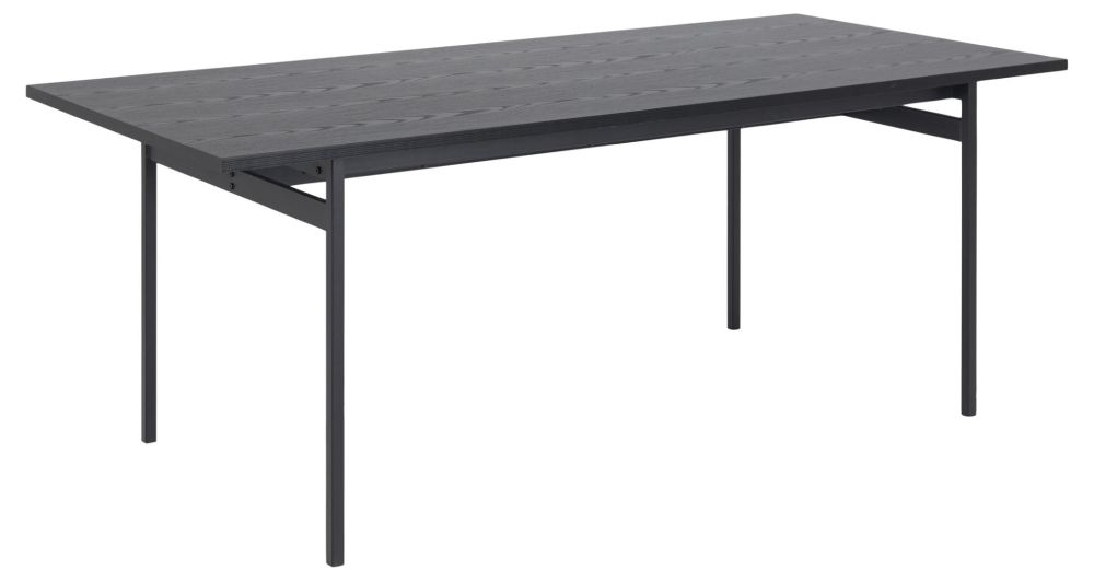 Product photograph of Avilla Black 8 Seater Dining Table - 200cm from Choice Furniture Superstore.