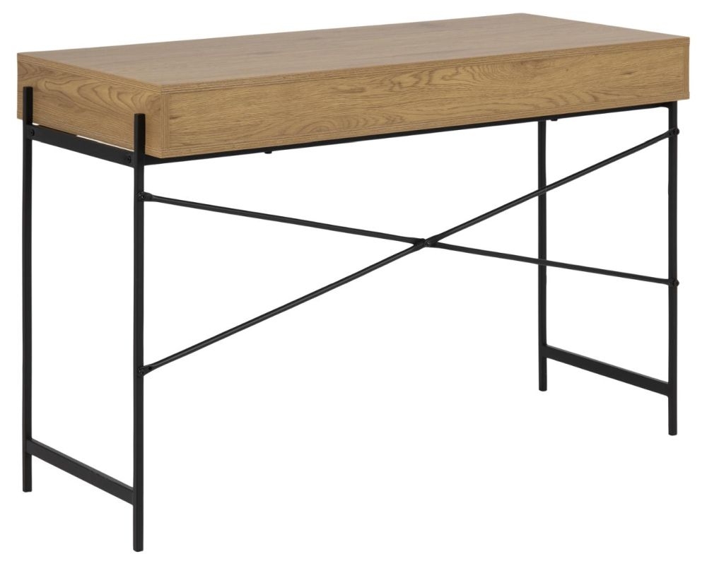 Product photograph of Avilla Oak Writing Desk from Choice Furniture Superstore.