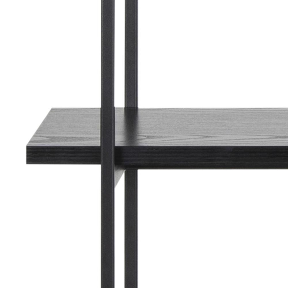Product photograph of Avilla Black Open Bookcase from Choice Furniture Superstore.