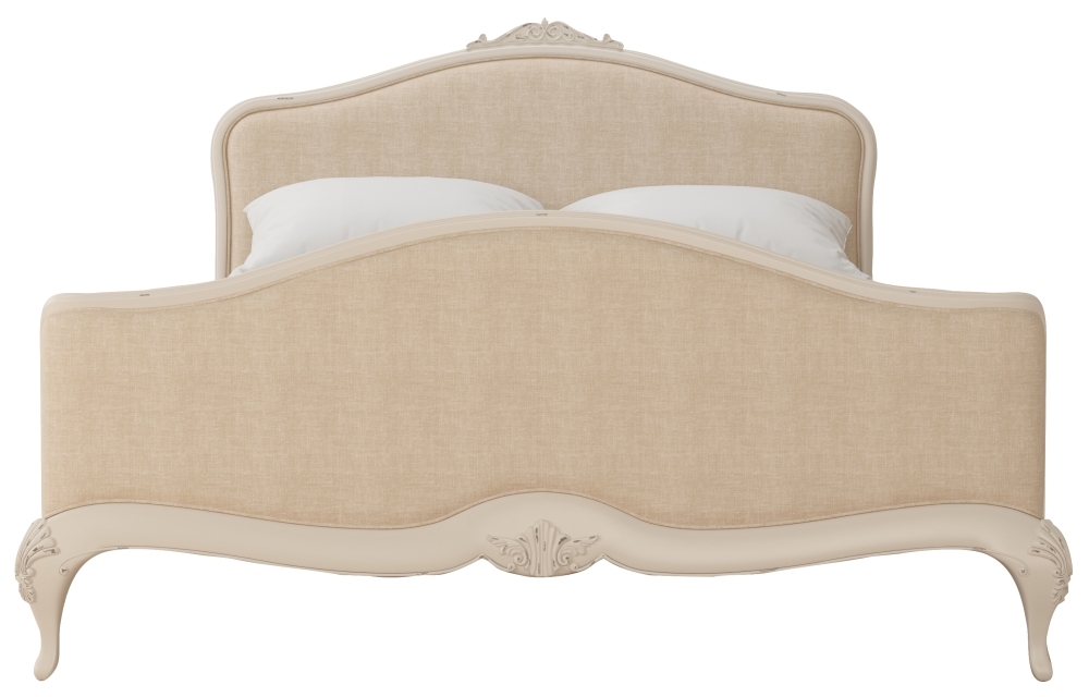 Product photograph of Willis And Gambier Ivory Upholstered Bedstead from Choice Furniture Superstore.