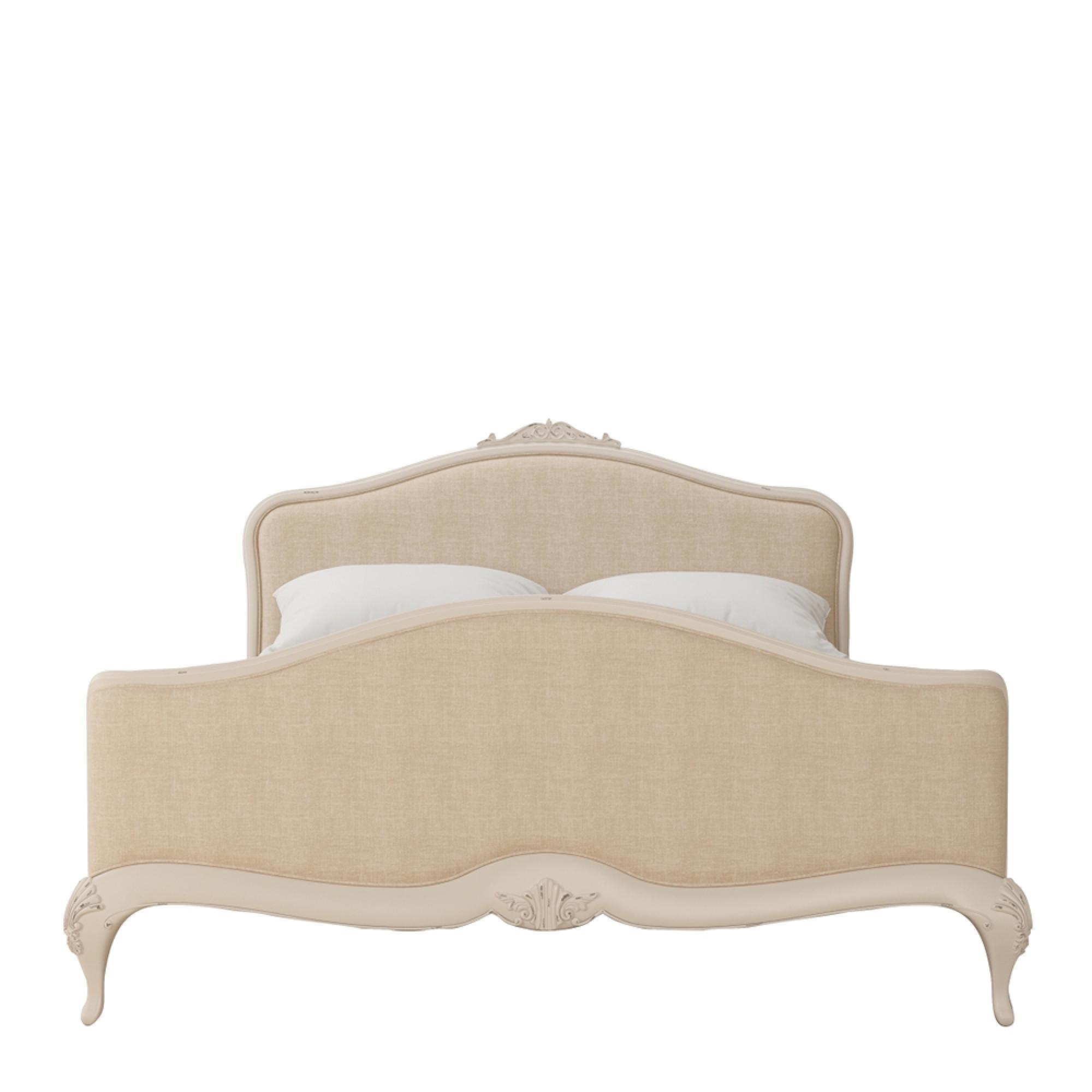 Product photograph of Willis And Gambier Ivory Upholstered Bedstead - Sizes Available from Choice Furniture Superstore.