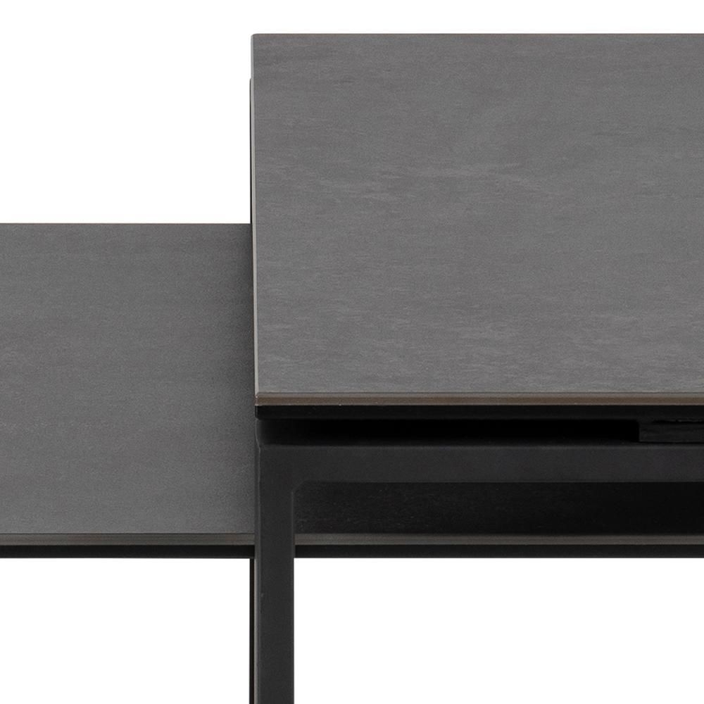 Product photograph of Kiefer Black Ceramic Coffee Table Set Of 2 from Choice Furniture Superstore.