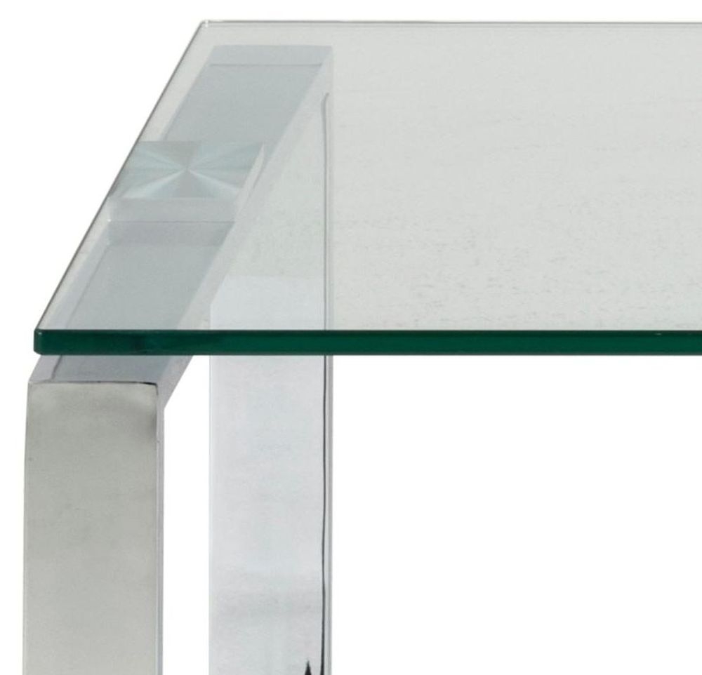 Product photograph of Kiefer Clear Glass Coffee Table Set Of 2 from Choice Furniture Superstore.