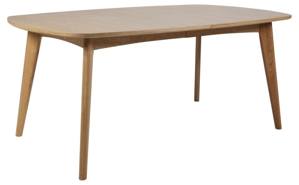 Product photograph of Maceo Oak 6-10 Seater Extending Dining Table from Choice Furniture Superstore.