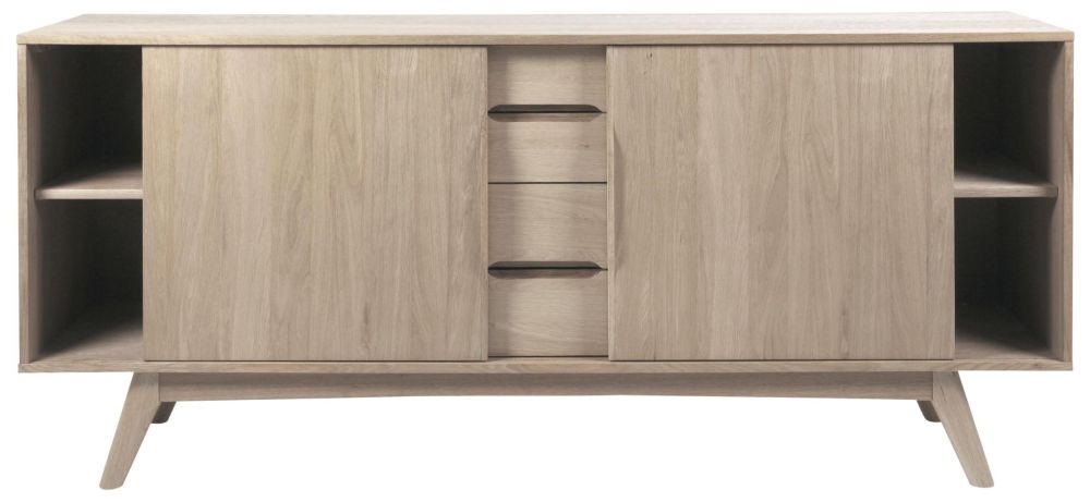 Product photograph of Maceo 2 Sliding Door 4 Drawer Large Sideboard from Choice Furniture Superstore.