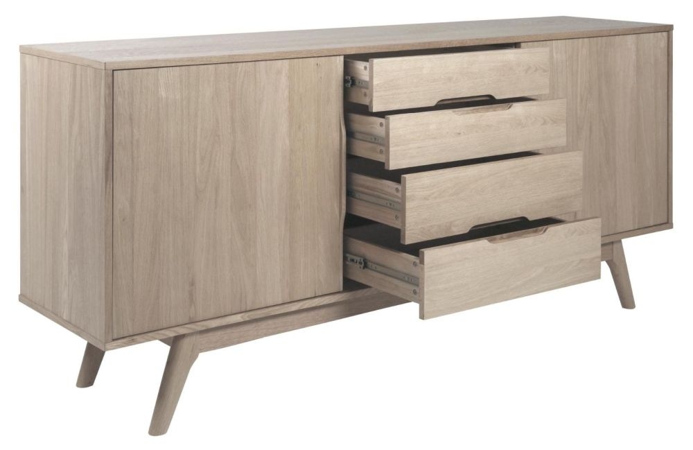 Product photograph of Maceo 2 Sliding Door 4 Drawer Large Sideboard from Choice Furniture Superstore.