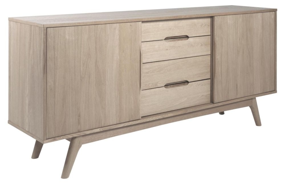 Product photograph of Maceo 2 Sliding Door 4 Drawer Large Sideboard from Choice Furniture Superstore.