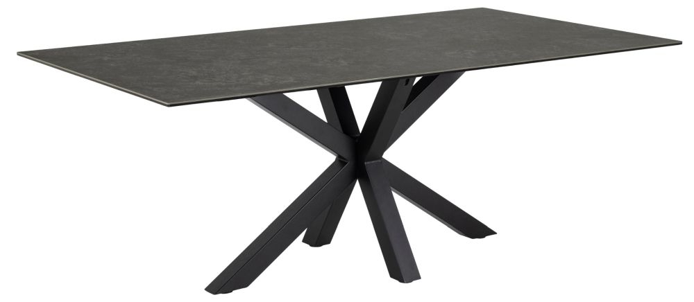 Product photograph of Horatio Black Ceramic 8 Seater Dining Table from Choice Furniture Superstore.