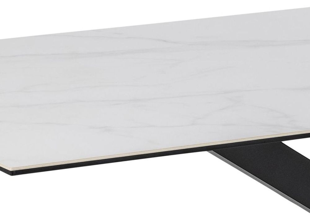 Product photograph of Horatio White Ceramic 8 Seater Dining Table from Choice Furniture Superstore.