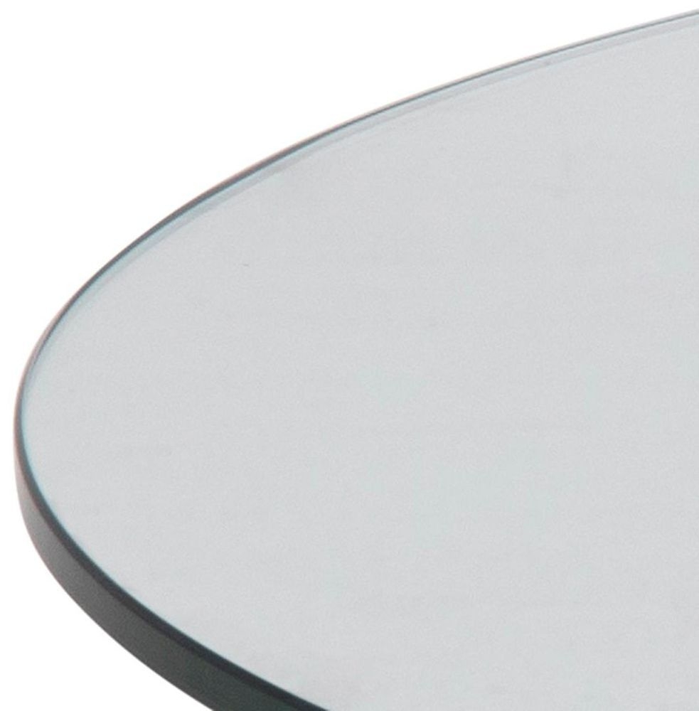 Product photograph of Heaven Glass And Chrome Round Coffee Table from Choice Furniture Superstore.