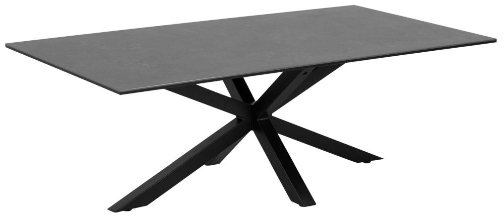 Product photograph of Horatio Black Ceramic 130cm Coffee Table from Choice Furniture Superstore.