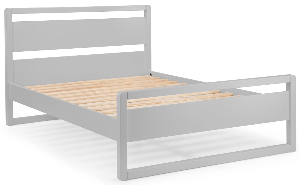 Product photograph of Venice Dove Grey Bed - Comes In Single And Double Size Options from Choice Furniture Superstore.