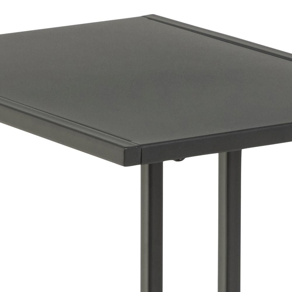 Product photograph of Newcastle Matt Black Sofa Side Table from Choice Furniture Superstore.