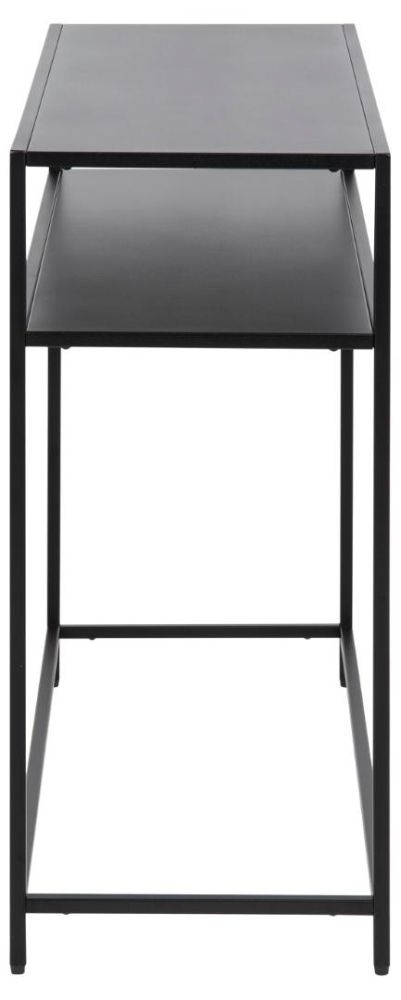 Product photograph of Newcastle Black 100cm Console Table from Choice Furniture Superstore.