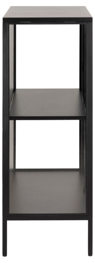 Product photograph of Newcastle Black 2 Door Display Cabinet from Choice Furniture Superstore.