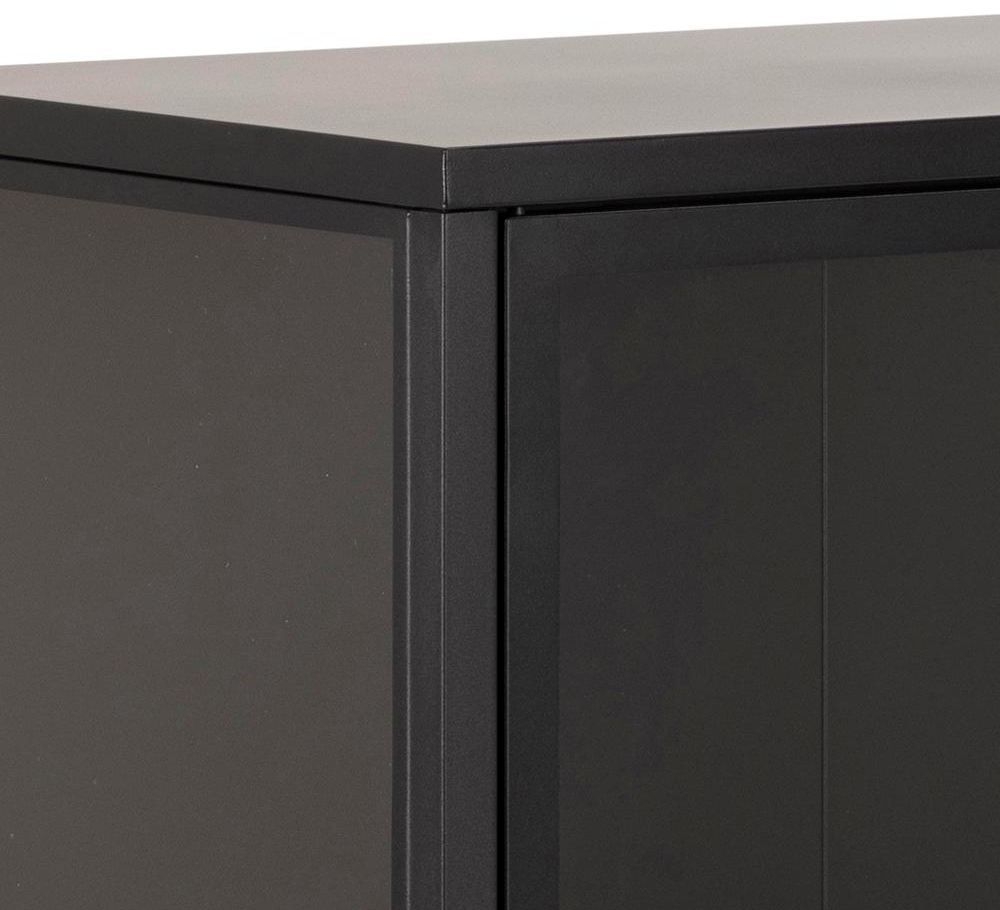 Product photograph of Newcastle Black 2 Door Display Cabinet from Choice Furniture Superstore.