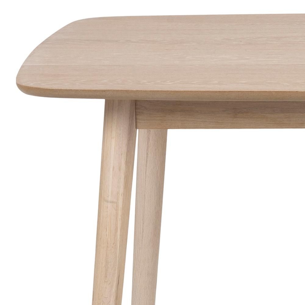 Product photograph of Nibley White Oak 6 Seater Dining Table from Choice Furniture Superstore.