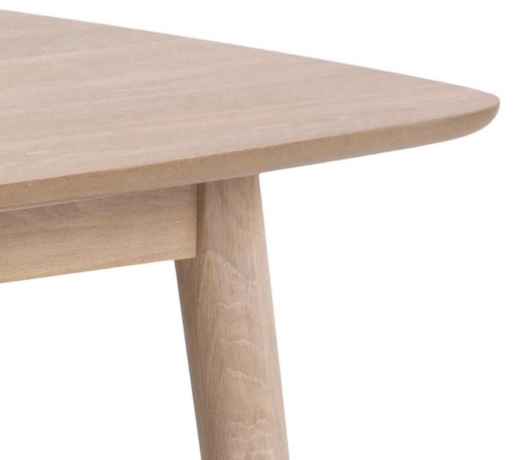 Product photograph of Nibley White Oak 6 Seater Dining Table from Choice Furniture Superstore.