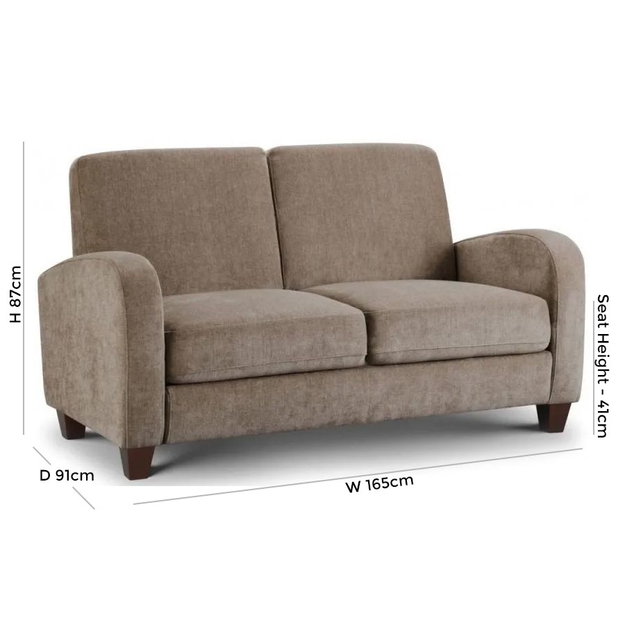 Product photograph of Vivo Mink Chenille Fabric Sofa Bed from Choice Furniture Superstore.