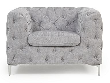 Product photograph of Alicia Grey Plush Fabric Armchair - Clearance Fs374 from Choice Furniture Superstore.