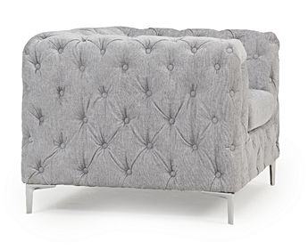Product photograph of Alicia Grey Plush Fabric Armchair - Clearance Fs374 from Choice Furniture Superstore.