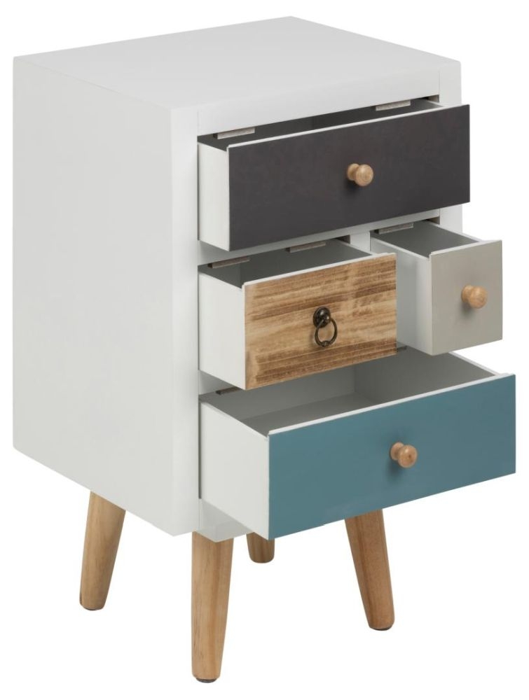 Product photograph of Tiro 4 Drawer Bedside Table from Choice Furniture Superstore.