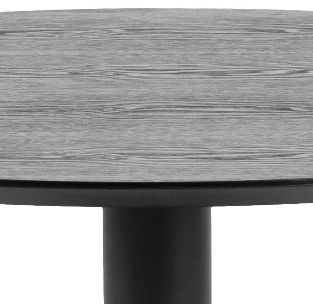 Product photograph of Irene Matt Black Round Cafe Table from Choice Furniture Superstore.