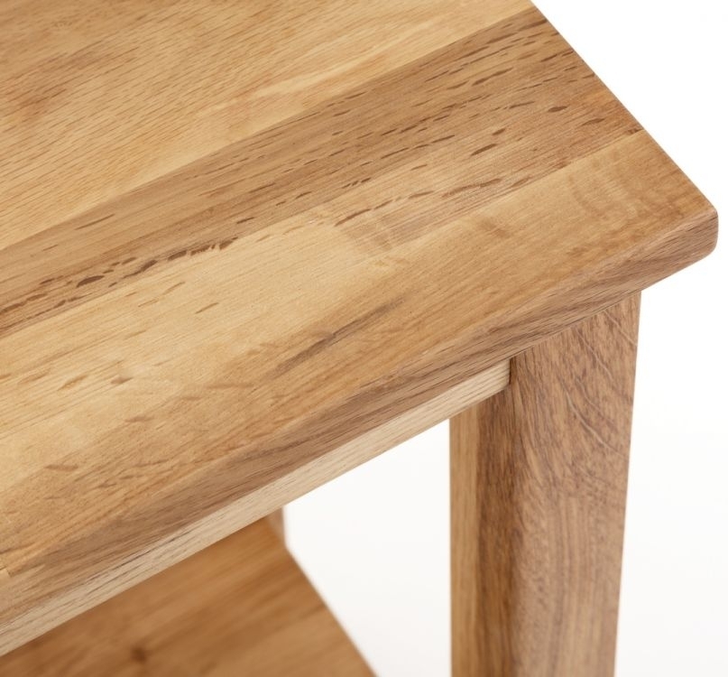 Product photograph of Coxmoor Oak Narrow Side Table from Choice Furniture Superstore.